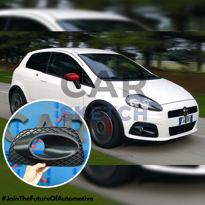 Fiat/Abarth Grande Punto 07'-10' Front Grilles By Car Sketch - TMC Motorsport