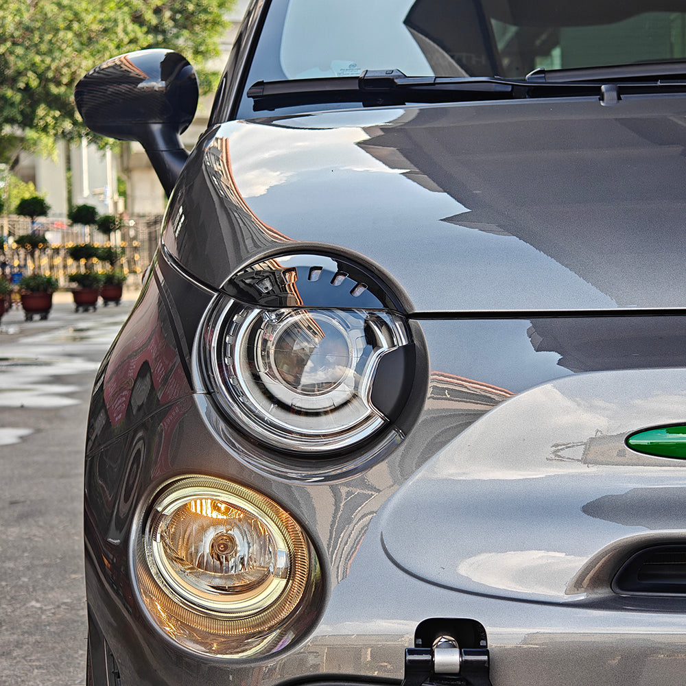 Abarth 500 / 595 / 695 Xenon Headlight Washer Jet Covers