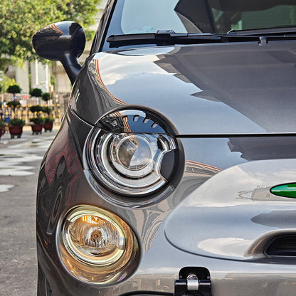 Abarth 500 / 595 / 695 Xenon Headlight Washer Jet Covers