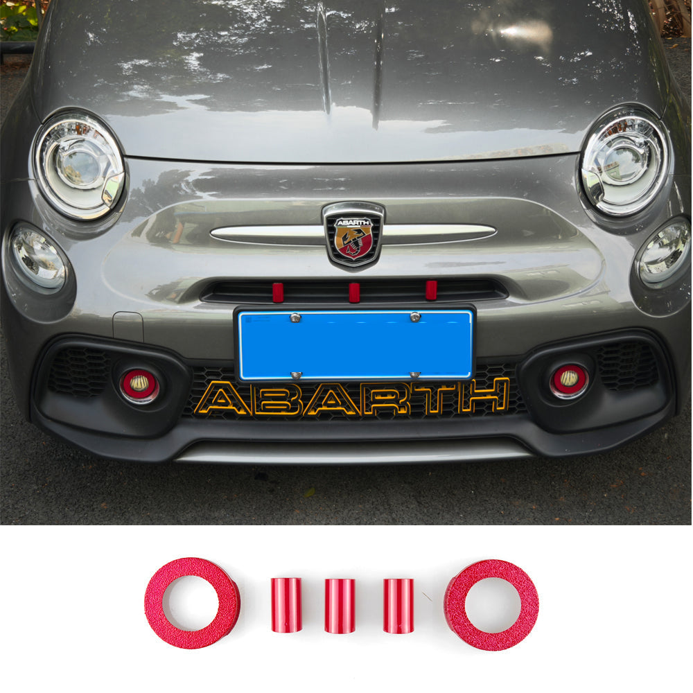 Abarth 500 / 595 / 695 Front Intake Grill Covers & Fog Lamp Covers - TMC Motorsport