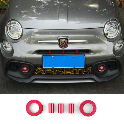 Abarth 500 / 595 / 695 Front Intake Grill Covers & Fog Lamp Covers - TMC Motorsport