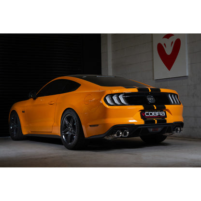 Cobra Sport Ford Mustang 5.0 V8 GT (2018>) Facelift 3" Valved Cat Back Performance Exhaust - TMC Motorsport