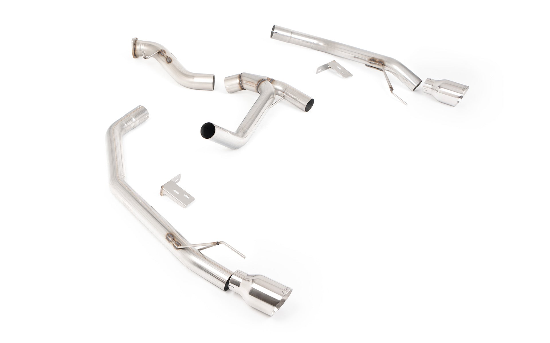Ford Ranger 3.0 V6 TDCI/ VW Amarok V6 Diesel - Axle Back System with Polished Tips