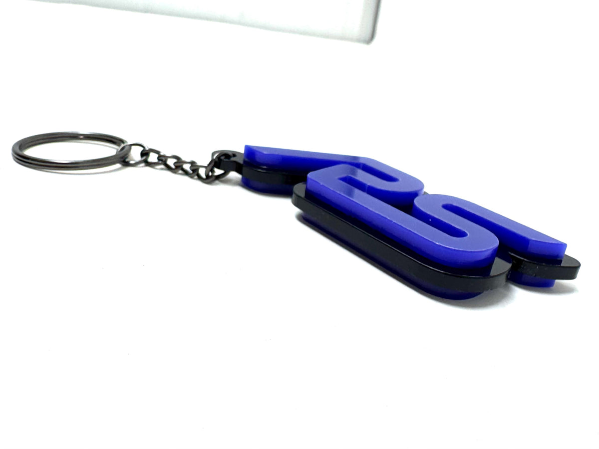 4D RS Logo Keychain for Ford – Gloss Black with Custom Colour Options | CEUK