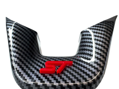 Transit Custom Facelift - Carbon Fibre Look Steering Wheel Trim Surrounds