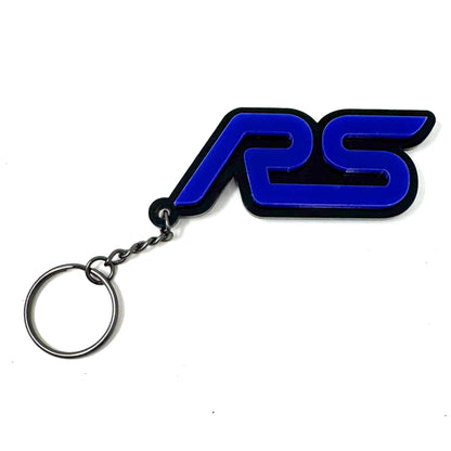 4D RS Logo Keychain for Ford – Gloss Black with Custom Colour Options | CEUK