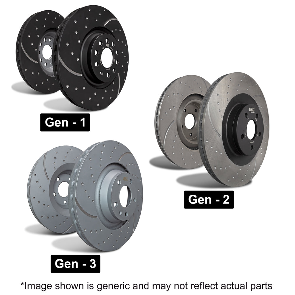 Abarth 124 Spider EBC Rear Brake Discs - Abarth Tuning