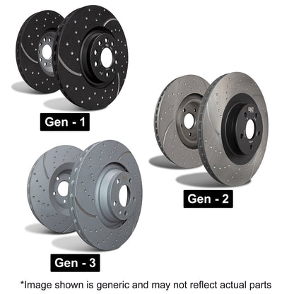 Abarth 124 Spider EBC Rear Brake Discs - Abarth Tuning