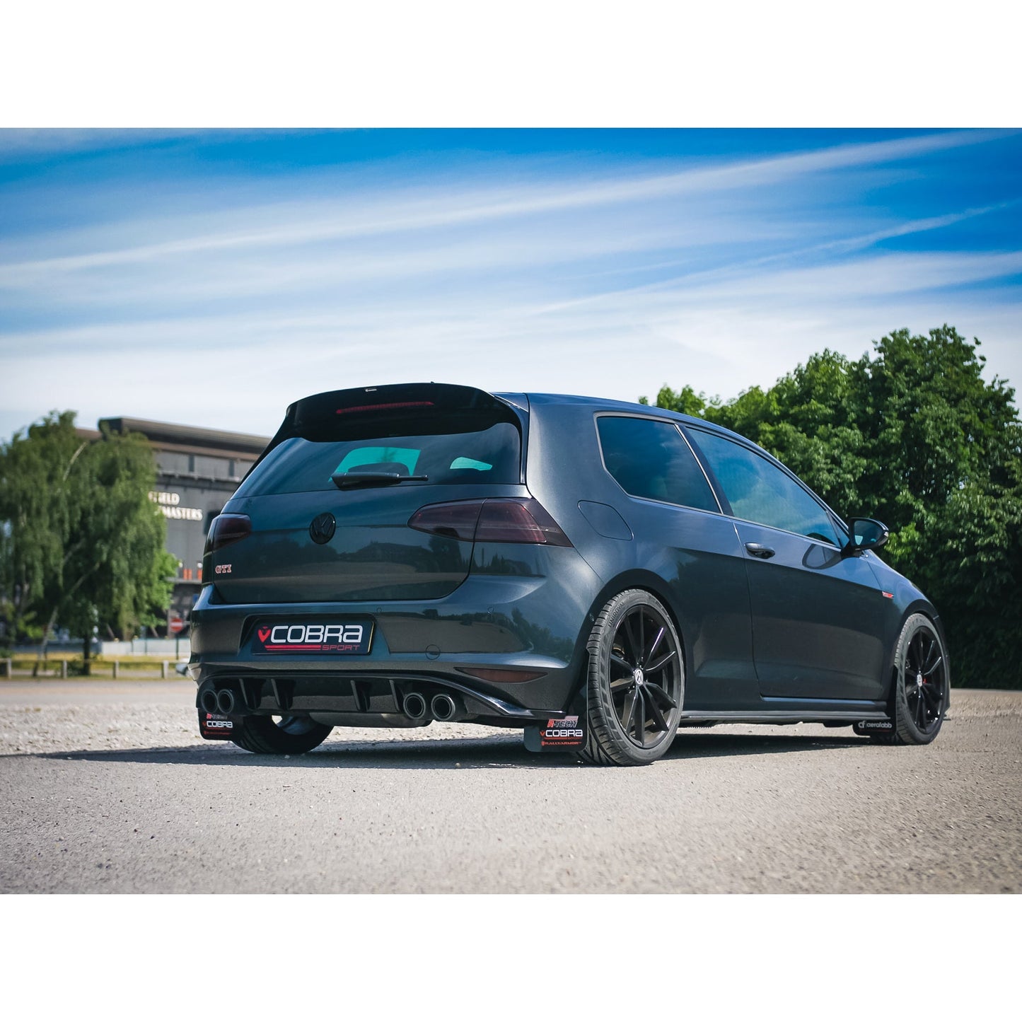 Cobra Sport VW Golf GTI (Mk7) 2.0 TSI (5G) (12-17) Quad Exit Race Rear Axle Back (back box delete) Golf R Style Performance Exhaust - TMC Motorsport