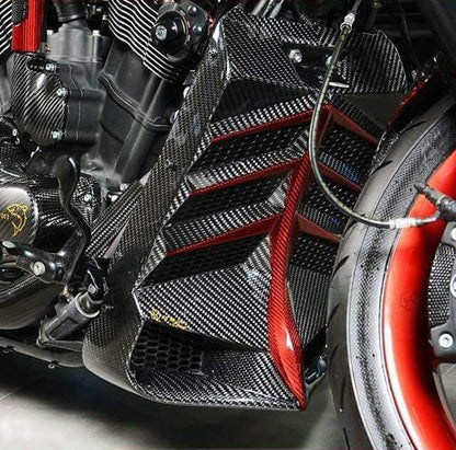 Harley Davidson V-ROD Central Intercooler / Radiator Frame - Carbon Fibre