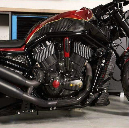 Harley Davidson V-ROD Protection Heating Exhaust - Carbon Fibre