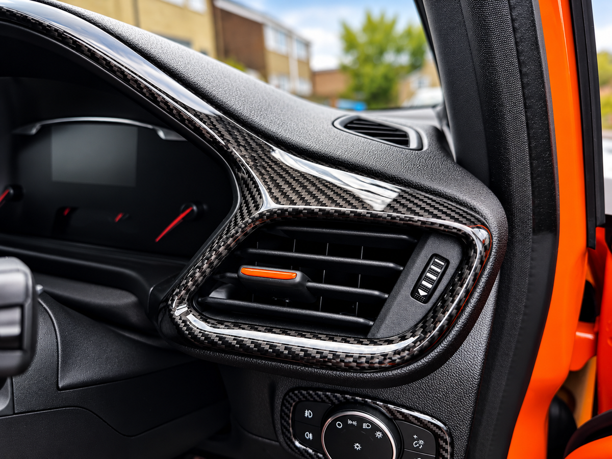 Car Enhancements UK - Real Carbon Fibre Dash & Centre Console Surround Trim (MK8 / MK8.5 Fiesta & MK2 Puma)