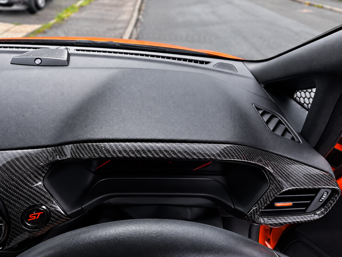 Car Enhancements UK - Real Carbon Fibre Dash & Centre Console Surround Trim (MK8 / MK8.5 Fiesta & MK2 Puma)
