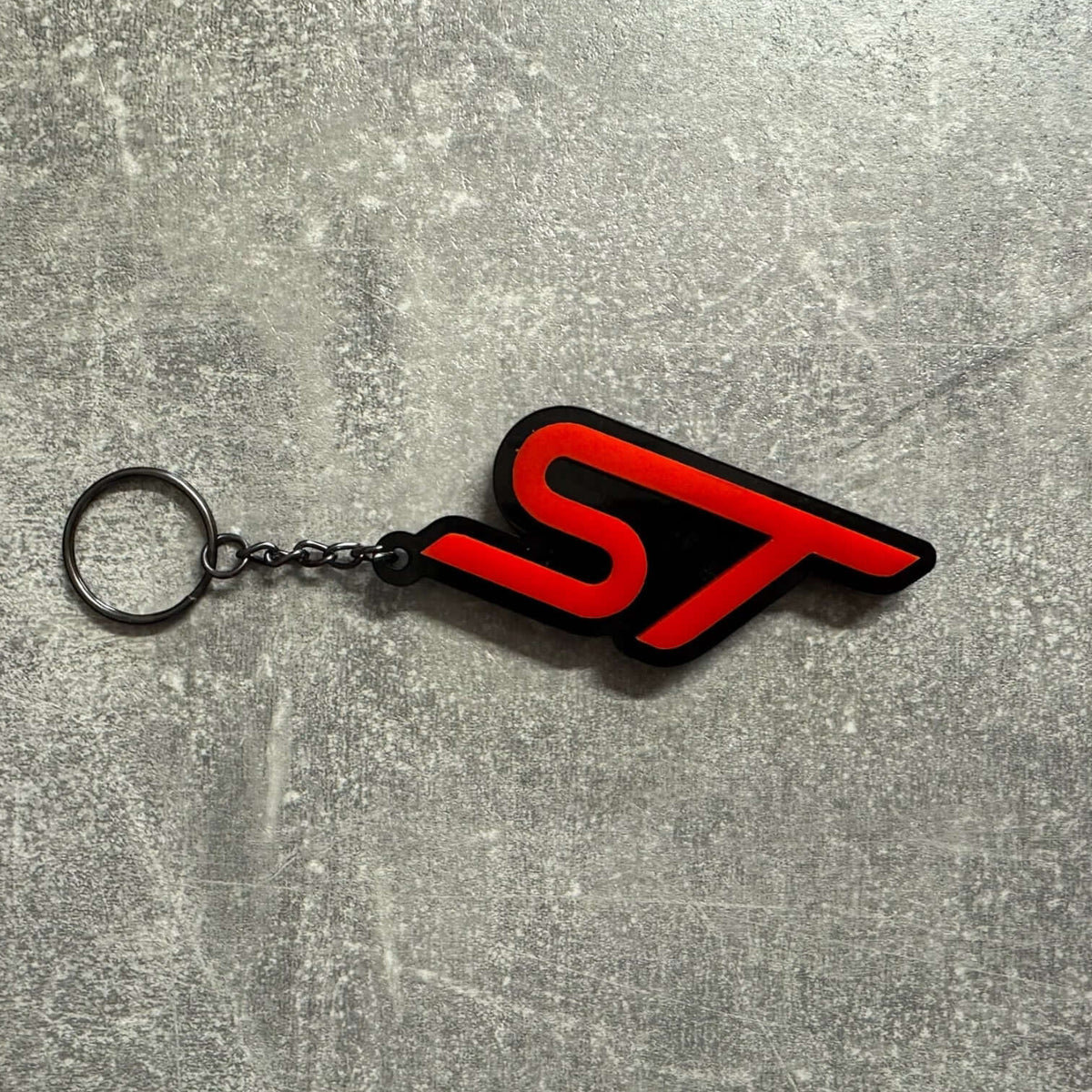 4D ST Logo Keychain for Ford – Gloss Black with Custom Colour Options | CEUK