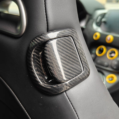 Abarth 500 / 595 / 695 Original Seat Carbon Fibre Rear Tilt Handles