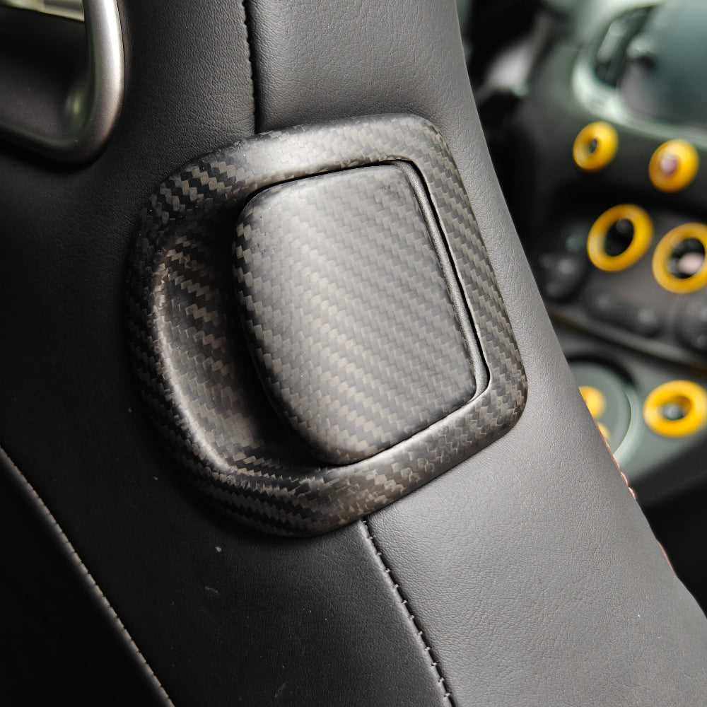 Abarth 500 / 595 / 695 Original Seat Carbon Fibre Rear Tilt Handles