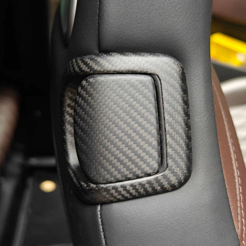 Abarth 500 / 595 / 695 Original Seat Carbon Fibre Rear Tilt Handles