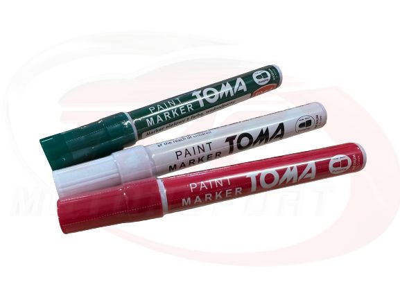 Italian Flag Acrylic Paint Pen Design Set for Abarth 500 / 595 / 695 Front Grille - Abarth Tuning