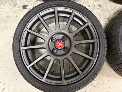 Used Genuine Abarth 500 / 595 17" SS Alloy Wheel Set (Matt Graphite) - TMC Motorsport