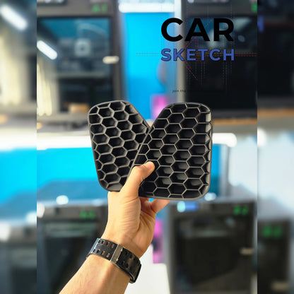 Abarth 595/695 Rear Reflectors & Taillights Honeycomb Inserts / Louvers By Car Sketch - TMC Motorsport