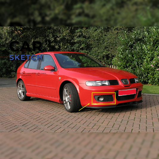 Seat Leon 1M Cupra Front Bumper Grilles * 1ML 853 665 79Y - 1ML 853 666 79Y *