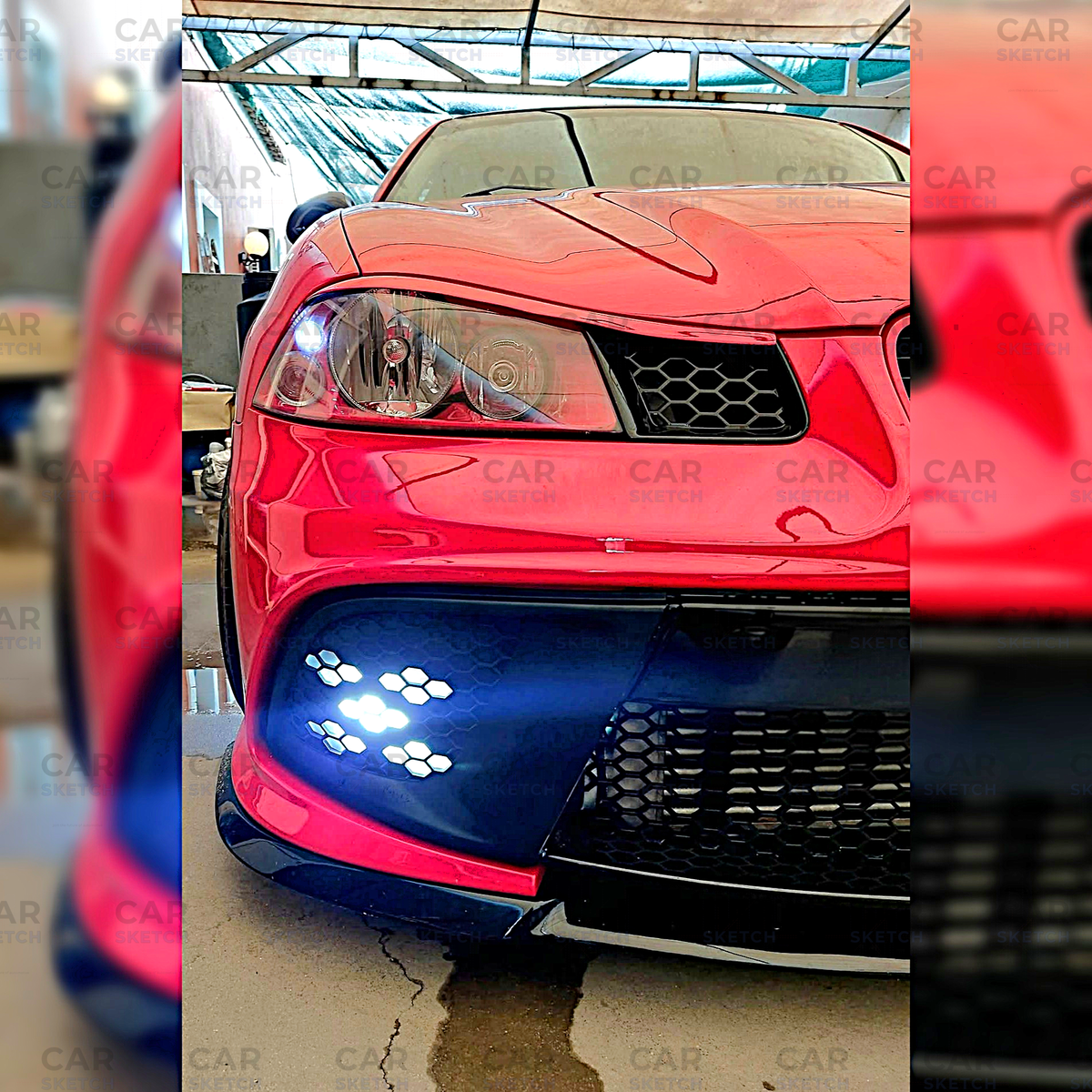 Seat Ibiza 6L Aero Kit Front Lower Grilles – Golf MK8 Style by Carsketch