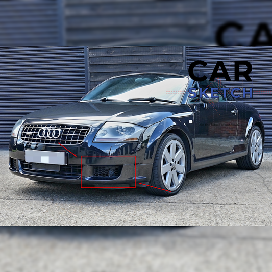 Audi TT 8N Mk1 3.2 V6 Lower Bumper Grilles * 8N0 807 682 E - 8N0 807 681 E*