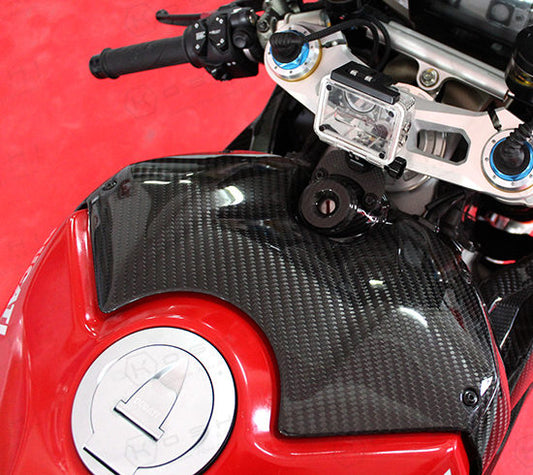 Ducati Panigale V4 S upper fuel tank cover - Carbon Fibre
