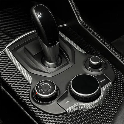 Alfa Romeo Giulia / Stelvio Center Console Frame Trim Cover - Carbon Fibre - TMC Motorsport