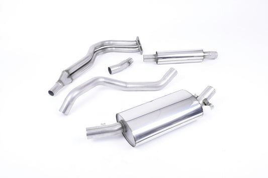 VW Golf GTI Mk1 - Resonated (Quieter) Manifold-Back Exhaust System with Polished Tip (For OE Manifold)