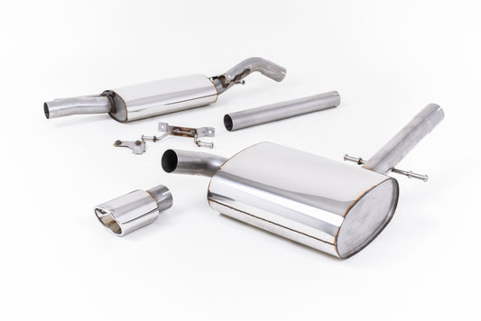 VW Corrado G60 1.8 - Resonated (Quieter) Cat-Back Exhaust System with Polished Oval Tip