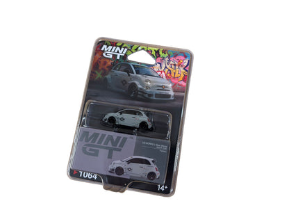 Mini GT Abarth Model Car - Abarth 595 LB-Works x Abas Works Fighters Grey