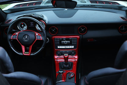 Mercedes Benz SLK R172 steering wheel trim - Carbon Fibre