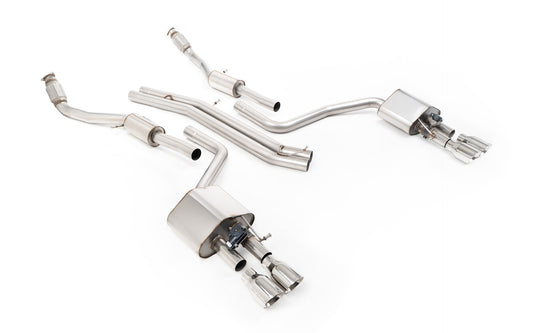 Audi S8 D4 Quattro - Non-Resonated Cat-Back Exhaust System
