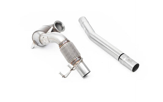 VW Polo GTI 2.0 TSI (AW - 5 Door/Non GPF Models) - Non-Resonated Downpipe and Race Cat for Milltek Cat Back