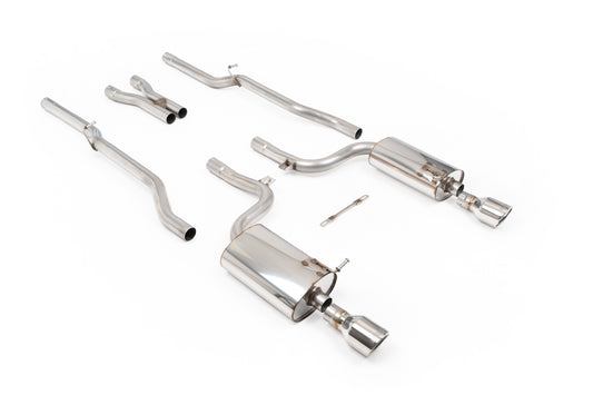 Audi S4 B6 - Non-Resonated (Louder) Cat-Back Exhaust System with Polished Trims