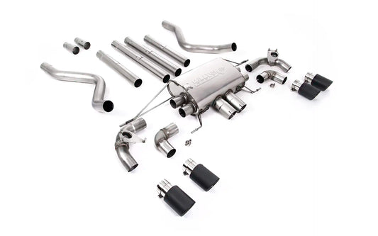 Land Rover Defender 110 5.0 V8 (GPF Models) - Non Resonated (Louder) GPF/OPF Back Valved System with Quad JET-90 Carbon Trims
