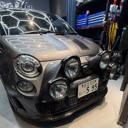 Abarth 500 Series 3 R3T Carbon Rally Pod Lights - Cadamuro