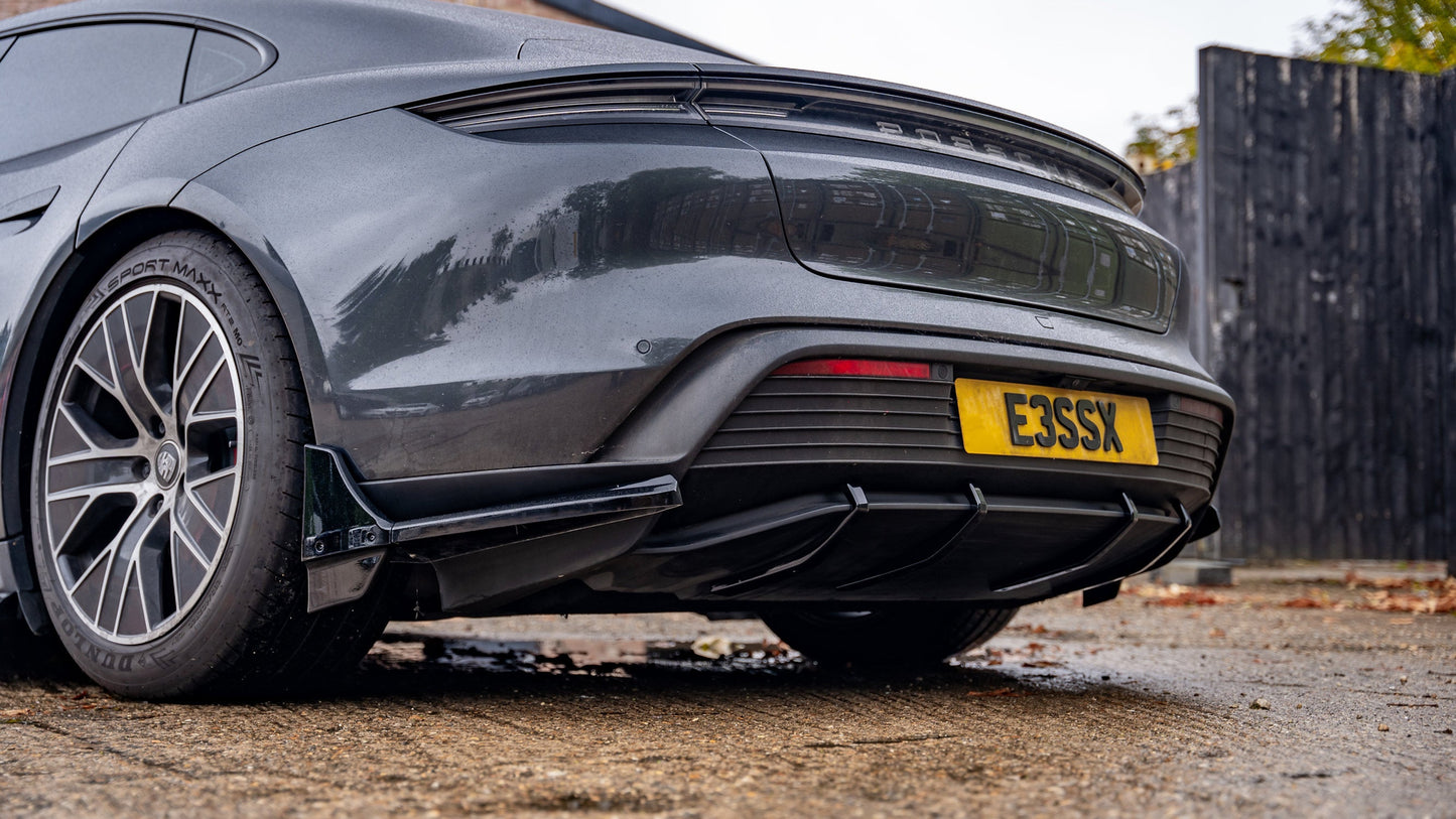 Porsche Taycan Pre Facelift - Rear Spats and Aero Blades - TMC Motorsport