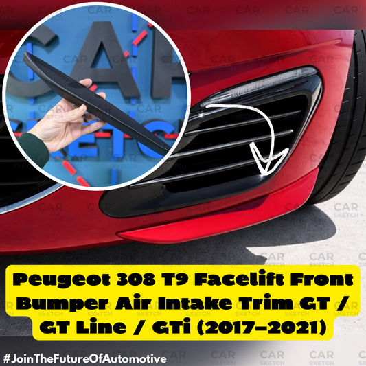 Peugeot 308 T9 Facelift Front Bumper Air Intake Trim GT / GT Line / GTi (2017–2021)