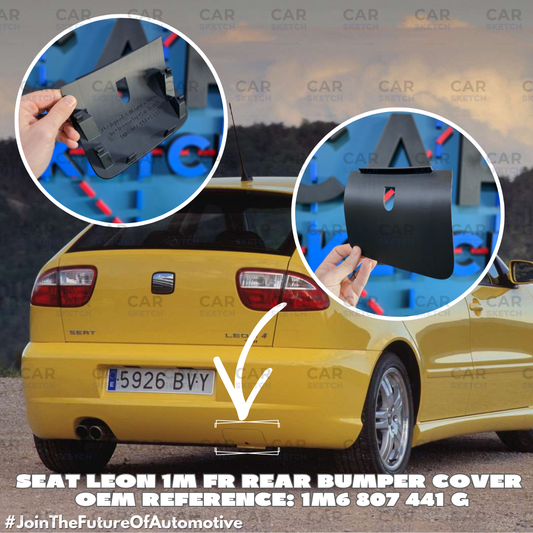 Seat Leon 1M FR/Top Sport Rear Bumper Tow Hook Cover * 1M6 807 928 B *