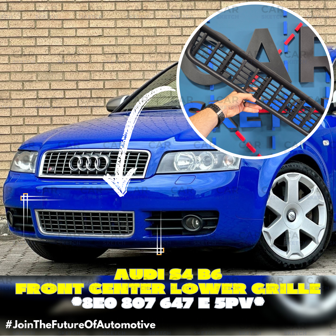 OEM-style front grille replacement for Audi S4 B6