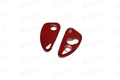 Funda para llavero de 3 botones de fibra de carbono para Alfa Romeo 147, 156, 166, GT