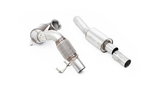 VW Polo GTI 2.0 TSI (AW - 5 Door/Non GPF Models) - Resonated Downpipe and Race Cat for Milltek Cat Back