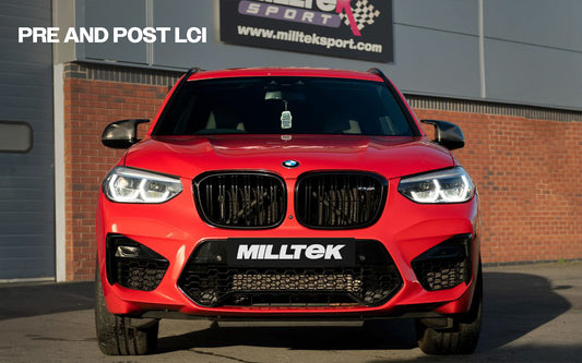 BMW X3 G01 S58 Pre LCI (GPF Equipped) - Resonated (Quieter) Downpipe Back Exhaust System with GT-115 Burnt Titanium Trims