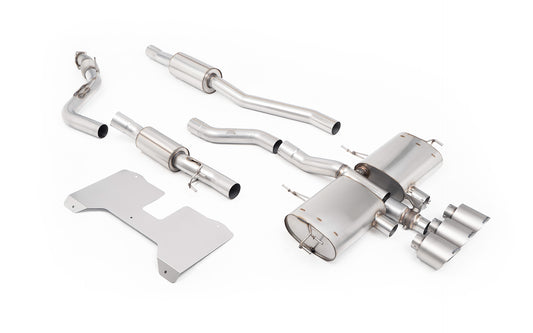 Honda Civic FL5 Type R - Resonated Valved Catback with Brushed Titanium Tips