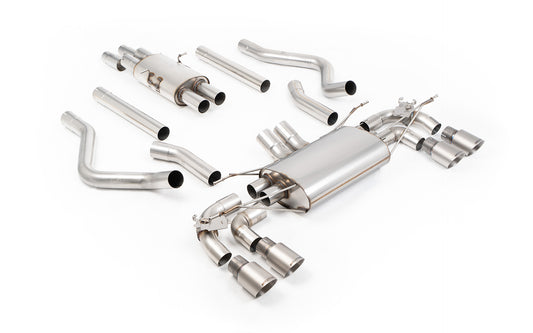 Land Rover Defender 130 5.0 V8 - Resonated Valved OPF/GPF Back System with Brushed Titanium Trims