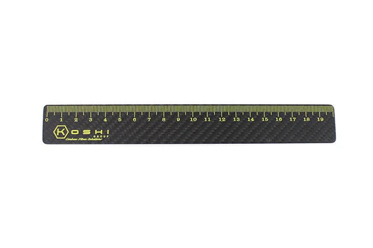 Ruler 20CM - Carbon Fibre - Koshi Group Store