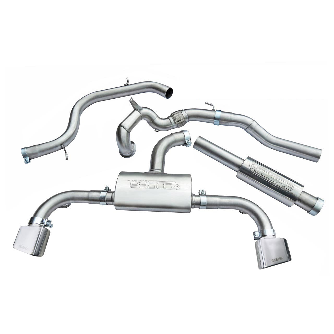 Cobra Sport Seat Leon Cupra 280/290/300 (14-18) (Pre-GPF) Turbo Back Performance Exhaust - TMC Motorsport