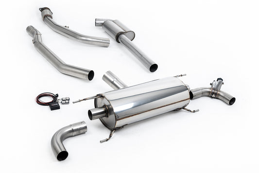 Alfa Romeo Giulia 2.0T Veloce - Valved &amp; Resonated Cat-Back Race Exhaust System - Uses OE Trims